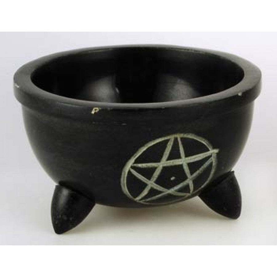 Pentagram Smudge Pot or Scrying Bowl 4